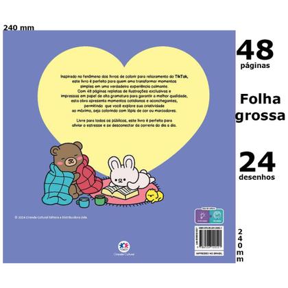 Imagem de Livro De Colorir Bobbie Goods Tik Tok 48 Páginas Folha 150 Gm2 + 24 Canetinhas Ponta Dupla