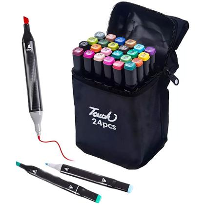 Imagem de Livro De Colorir Bobbie Goods Tik Tok 48 Páginas Folha 150 Gm2 + 24 Canetinhas Ponta Dupla