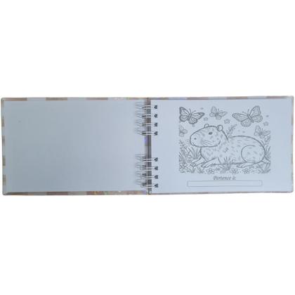 Imagem de Livro de Colorir Capivara estilo Bobbie Goods - Capa Dura - 48 folhas - Marrom