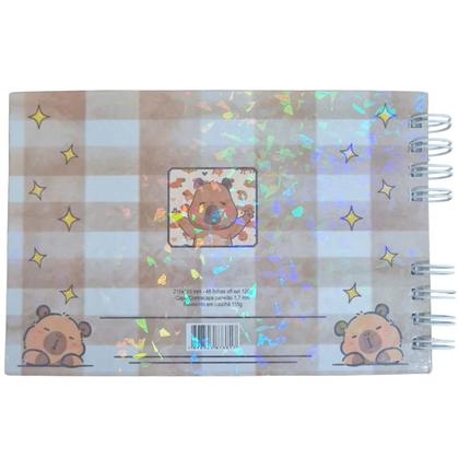 Imagem de Livro de Colorir Capivara estilo Bobbie Goods - Capa Dura - 48 folhas - Marrom