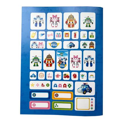 Imagem de Livro De Colorir com Adesivos Robocar Poli