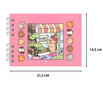 Imagem de Livro de Colorir Kit Bobbie Goods + 48 Canetinhas Coloridas Pintar Diversão