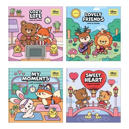 Imagem de Livro de Colorir Tilibra Cute&Relax 46 folhas