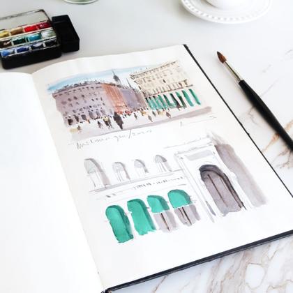 Imagem de Livro de Esboços Hahnemuhle Sketch Book A5 62 Folhas