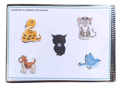 Imagem de Livro De Pareamento De Sombras Para Estimulação Cognição Funções Executivas Autistas