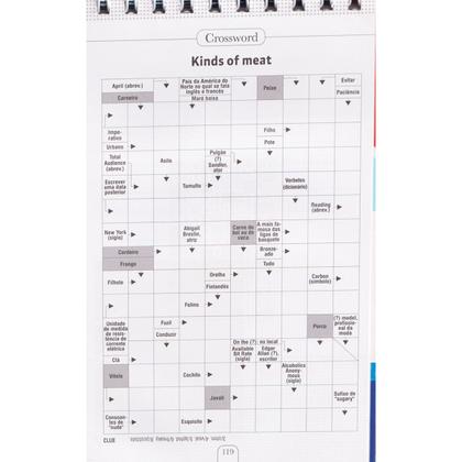 Imagem de Livro de Passatempo Coquetel Inglês Crossword Espiral Vol 4