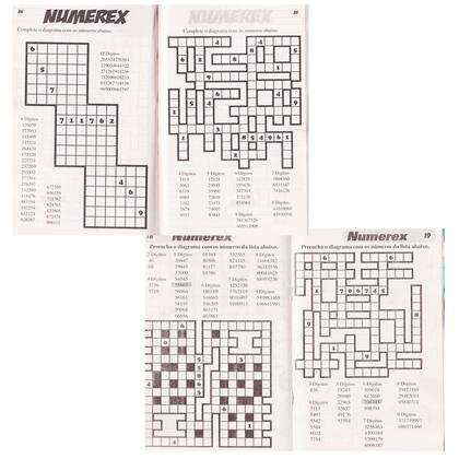 Livro de Passatempos Numerix Numerex 4 Vols. 520 Páginas - Castelo ...