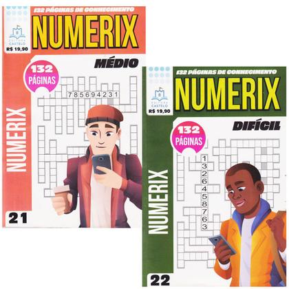 Livro de Passatempos Numerix Numerex 4 Vols. 520 Páginas - Castelo ...
