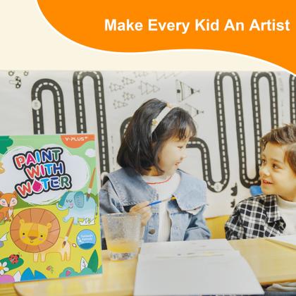 Imagem de Livro de pintura com água YPLUS para crianças pequenas com pincel e 20 páginas