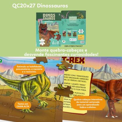 Imagem de Livro - Dinossauros em Quebra-Cabeça