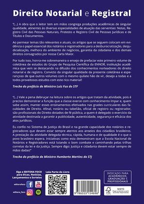 Imagem de Livro - DIREITO NOTÁRIAL E REGISTRAL - VOL 1 - 1ªED - 2022