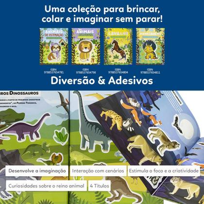 Imagem de Livro - Diversão & Adesivos: Dinossauros