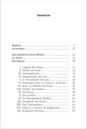 Imagem de Livro - Dos delitos e das penas