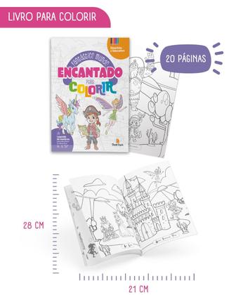 Imagem de Livro e tapete de colorir  Fantástico mundo Encantado