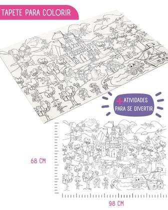 Imagem de Livro e tapete de colorir  Fantástico mundo Encantado