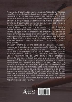 Imagem de Livro - Eficiência Executória Internacional em Processos Trabalhistas
