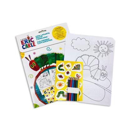 Imagem de Livro - Eric Carle, Uma Lagarta Muito Comilona - Colorindo com Adesivos