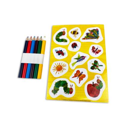 Imagem de Livro - Eric Carle, Uma Lagarta Muito Comilona - Colorindo com Adesivos