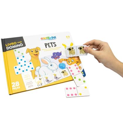 Imagem de Livro - Escolinha Dominó: Pets