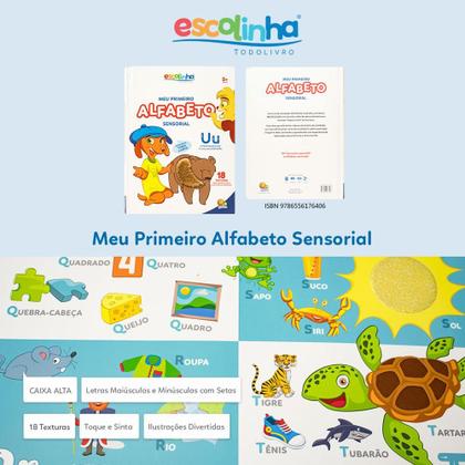 Imagem de Livro - Escolinha Meu Primeiro Alfabeto Sensorial Tátil