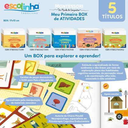 Imagem de Livro - Escolinha MONTESSORI Meu P BOX de Atividades: Emoções (Escolinha)