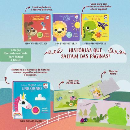 Imagem de Livro - Esconde-esconde com feltros: Achou! Cãozinho