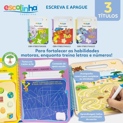 Imagem de Livro - Escreva e Apague: Números (Escolinha Todolivro)
