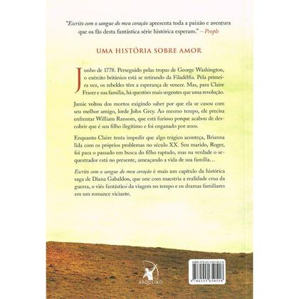 Imagem de Livro - Escrito com o sangue do meu coração (Outlander - Livro 8)