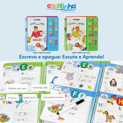 Imagem de Livro - Escute e Aprenda! Escreva Apague ABC com Sons (Escolinha Todolivro)