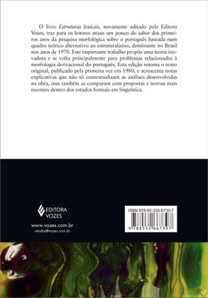 Imagem de Livro - Estruturas lexicais de português
