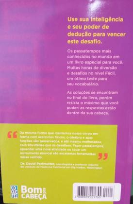 Imagem de Livro Exercícios Bom pra Cabeça Palavras Cruzadas Fácil