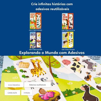 Imagem de Livro - Explorando o Mundo com adesivos: Minha Rotina Diária