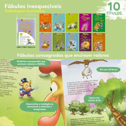 Imagem de Livro - Fábulas Inesquecíveis C/10 UND.