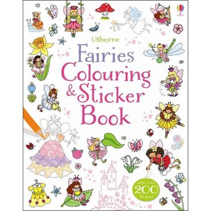 Imagem de Livro: Fairies Colouring & Sticker Book (Inglês - Novo, Lacrado)