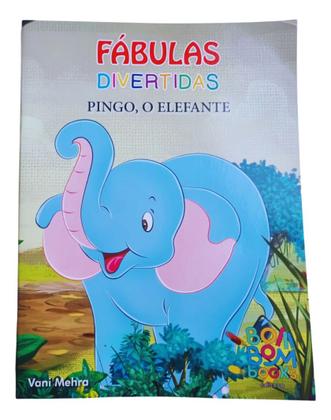 Imagem de Livro + Fantoche Fábulas Divertidas - Pingo, O Elefante