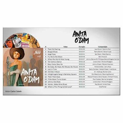 Imagem de Livro Físico Com CD Coleção Folha Lendas do Jazz Volume 17 Anita O'Day