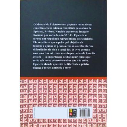 Imagem de Livro Físico Manual de Epicteto Encheirídion de Epicteto Epiteto Conselhos Éticos Estoicos - Pé da Letra