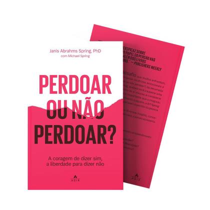 Imagem de Livro físico, Perdoar ou não perdoar A coragem de dizer sim, a liberdade para dizer não, Janis Abrahms