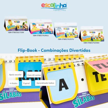 Imagem de Livro - Flip-Book - Combinações Divertidas: Palavras (Escolinha Todolivro)