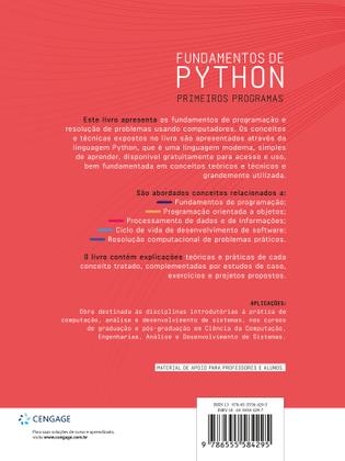 Imagem de Livro - FUNDAMENTOS DE PYTHON PRIMEIROS PROGRAMAS