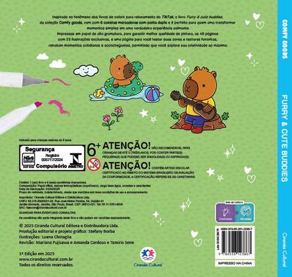 Imagem de Livro - Furry and Cute Buddies - para colorir
