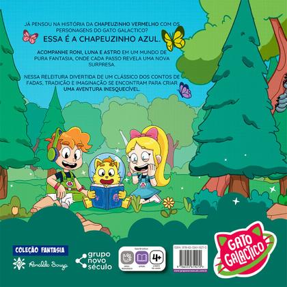 Imagem de Livro - GATO GALÁCTICO EM CHAPEUZINHO AZUL - Acompanha AudioBook exclusivo + Cartela de Adesivos