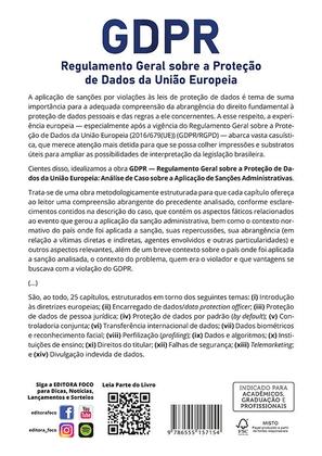 Imagem de Livro - GDPR - Regulamento Geral sobre a Proteção de Dados da União Europeia - 1ª Ed - 2023