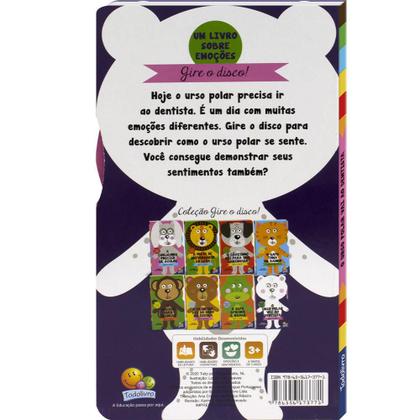 Imagem de Livro - Gire o Disco! Um livro sobre Emoções: Urso Polar
