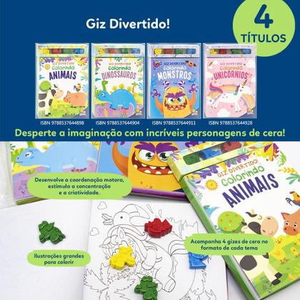 Imagem de Livro - Giz Divertido! Colorindo Dinossauros