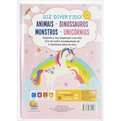 Imagem de Livro - Giz Divertido! Colorindo Unicórnios