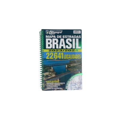 Imagem de Livro - Guia Mapograf Mapa de Estradas Brasil 2023/2024 - Espiral
