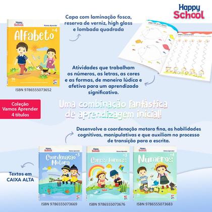 Imagem de Livro - Happy School Cartilha de Alfabetização: Alfabeto