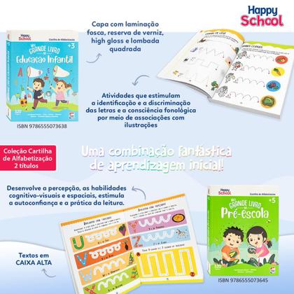 Livro - Happy School Cartilha de Alfabetização: Pré-Escola