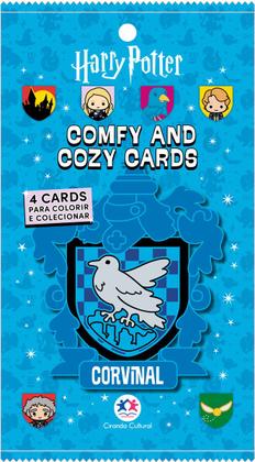 Livro - Harry Potter - Comfy and Cozy 4 Cards para colorir e